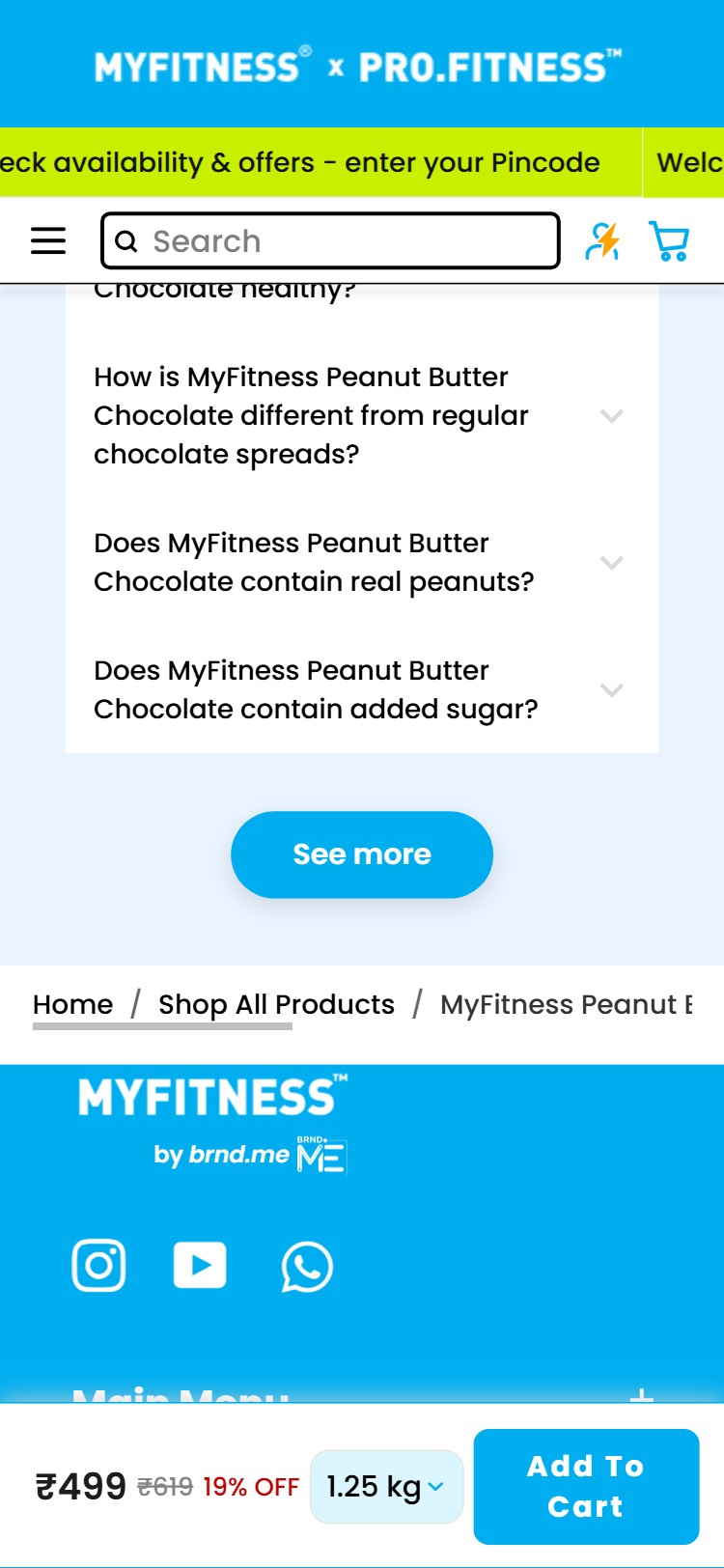 MyFitness â€” PDP FAQ Accordion